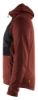 Afbeeldingen van BLÅKLÄDER Hoodie met hele rits 3540 gebrand rood/zwart M