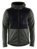 Afbeeldingen van BLÅKLÄDER Hoodie met hele rits 3540 herfstgroen/zwart XS