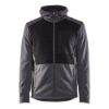 Afbeeldingen van BLÅKLÄDER Hoodie met hele rits 3540 zwart mêlee 2XL