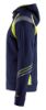 Afbeeldingen van BLÅKLÄDER Hoodie met hele rits Visible 3433 marineblauw/High Vis geel M