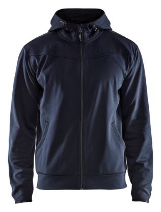 Afbeeldingen van BLÅKLÄDER Hoodie met rits 3363 donker marineblauw/zwart 2XL