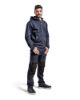 Afbeeldingen van BLÅKLÄDER Hoodie met rits 3363 donkerblauw/geel XS