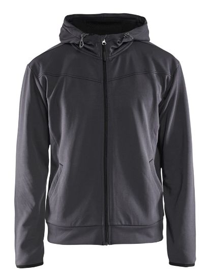 Afbeeldingen van BLÅKLÄDER Hoodie met rits 3363 medium grijs/zwart M