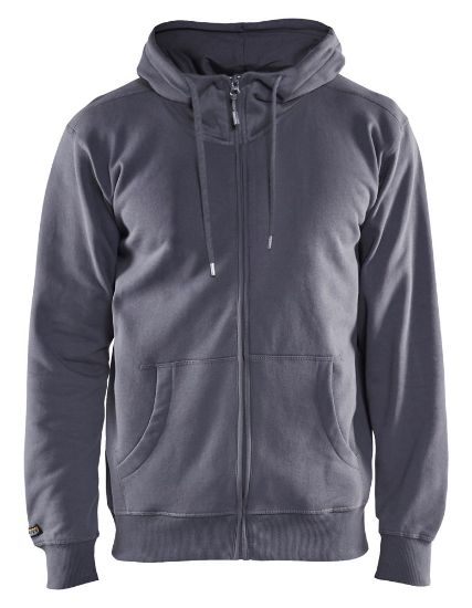 Afbeeldingen van BLÅKLÄDER Hoodie met rits 3366 grijs L