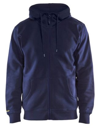 Afbeeldingen van BLÅKLÄDER Hoodie met rits 3366 marineblauw 2XL