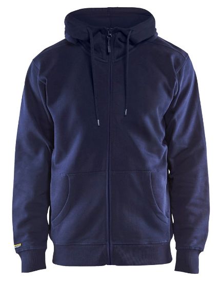 Afbeeldingen van BLÅKLÄDER Hoodie met rits 3366 marineblauw M