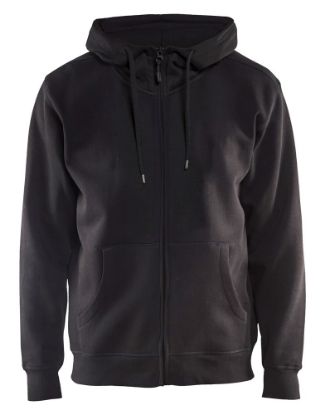 Afbeeldingen van BLÅKLÄDER Hoodie met rits 3366 zwart 3XL
