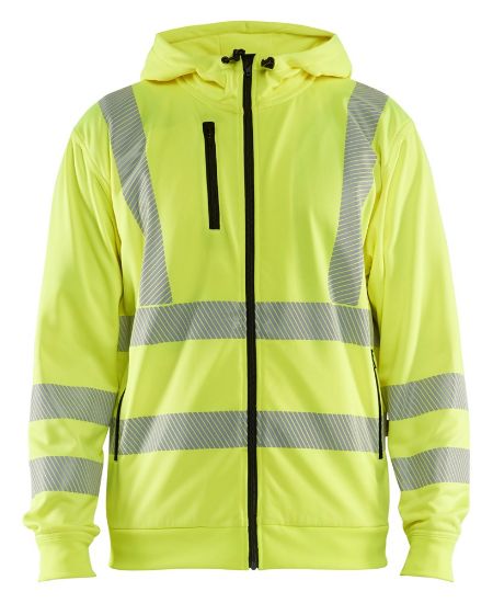 Afbeeldingen van BLÅKLÄDER Hoodie met rits 3565 High Vis geel S