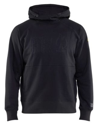 Afbeeldingen van BLÅKLÄDER Hoodie vlamvertragend 3478 zwart 4XL