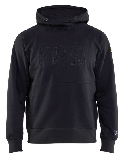 Afbeeldingen van BLÅKLÄDER Hoodie vlamvertragend 3478 zwart S