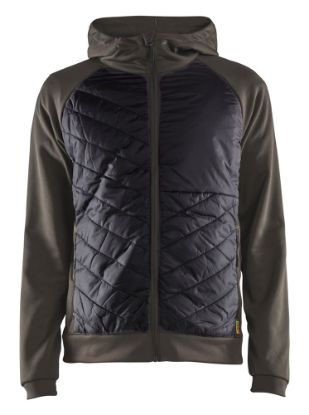 Afbeeldingen van BLÅKLÄDER Hybride sweater 3463 groen/zwart XL