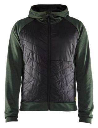 Afbeeldingen van BLÅKLÄDER Hybride sweater 3463 herfstgroen/zwart XS