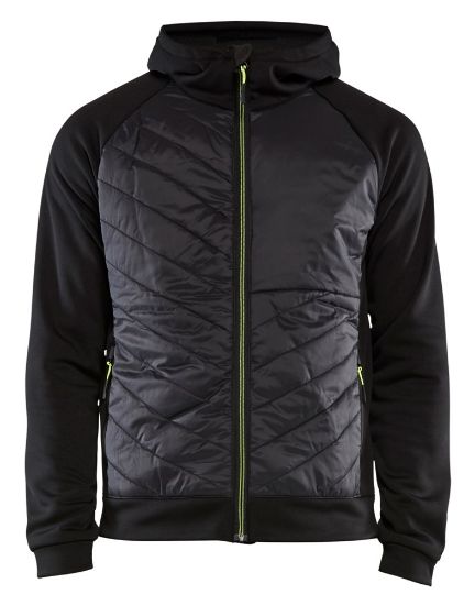 Afbeeldingen van BLÅKLÄDER Hybride sweater 3463 zwart/High Vis geel L