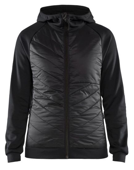 Afbeeldingen van BLÅKLÄDER Hybride sweater dames 3464 zwart/donkergrijs 3XL