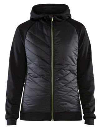 Afbeeldingen van BLÅKLÄDER Hybride sweater dames 3464 zwart/High Vis geel S