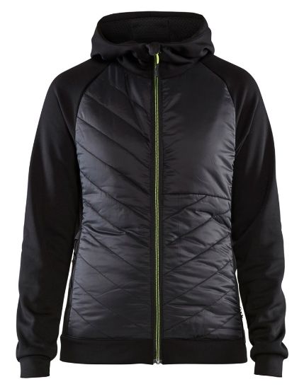 Afbeeldingen van BLÅKLÄDER Hybride sweater dames 3464 zwart/High Vis geel L