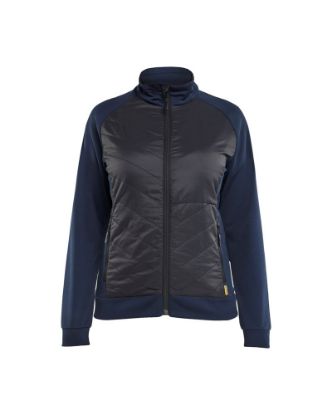Afbeeldingen van BLÅKLÄDER Hybride sweatshirt dames 3419 donker marineblauw/zwart S