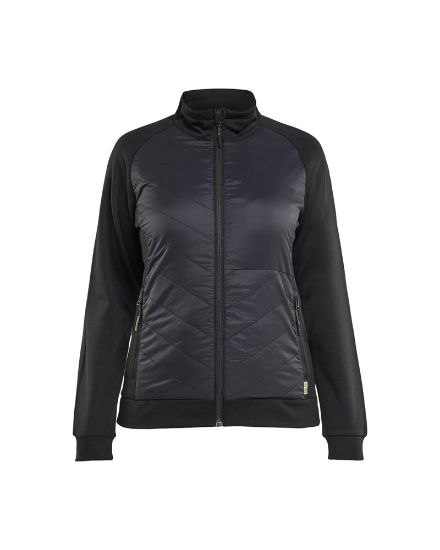 Afbeeldingen van BLÅKLÄDER Hybride sweatshirt dames 3419 zwart/donkergrijs XS