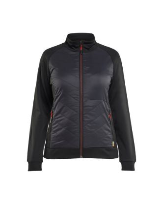 Afbeeldingen van BLÅKLÄDER Hybride sweatshirt dames 3419 zwart/rood S