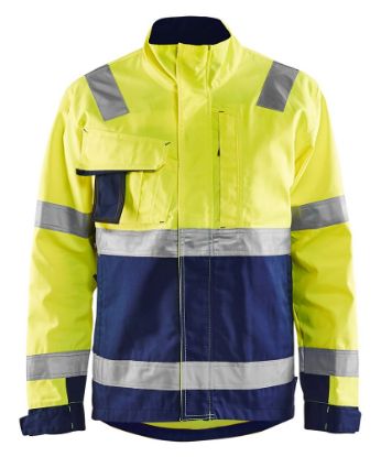 Afbeeldingen van BLÅKLÄDER Jack 4064 High Vis geel/marineblauw S