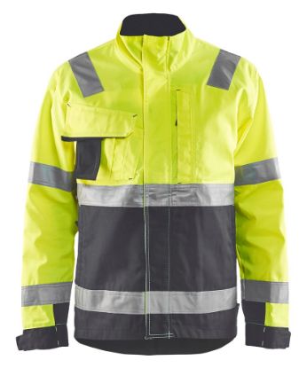 Afbeeldingen van BLÅKLÄDER Jack 4064 High Vis geel/medium grijs L