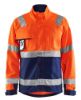 Afbeeldingen van BLÅKLÄDER Jack 4064 High Vis oranje/marineblauw XS