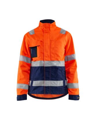 Afbeeldingen van BLÅKLÄDER Jack dames 4903 High Vis oranje/marineblauw XL