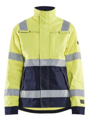 Afbeeldingen van BLÅKLÄDER Jack Multinorm dames 4091 High Vis geel/marineblauw 2XL