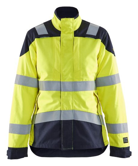 Afbeeldingen van BLÅKLÄDER Jack Multinorm dames Inherent 4969 High Vis geel/marineblauw M
