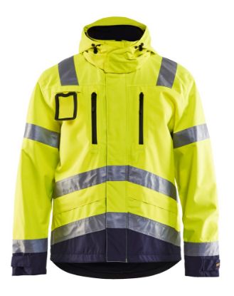 Afbeeldingen van BLÅKLÄDER Jack ongevoerd 4837 High Vis geel/marineblauw L