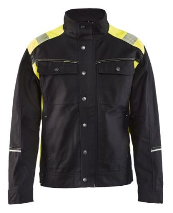 Afbeeldingen van BLÅKLÄDER Jack ongevoerd Visible 4095 zwart/High Vis geel M