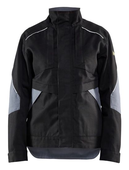 Afbeeldingen van BLÅKLÄDER Jack vlamvertragend dames 4071 zwart/grijs XS