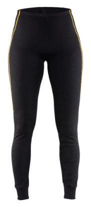 Afbeeldingen van BLÅKLÄDER Lange onderbroek vlamvertragend dames 68% merino 7203 zwart 2XL