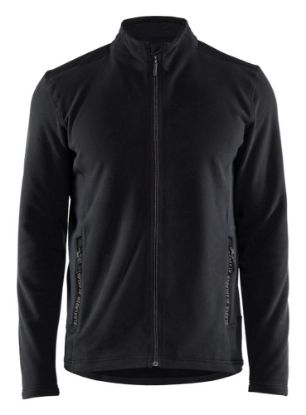 Afbeeldingen van BLÅKLÄDER Microfleecevest 4765 zwart/medium grijs 4XL