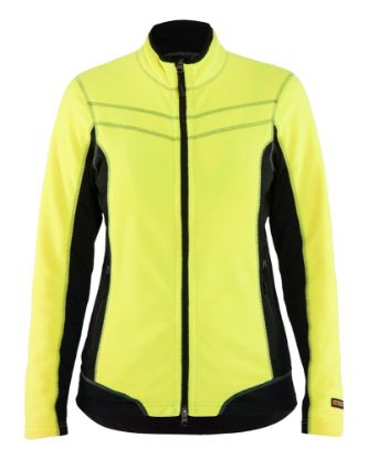 Afbeeldingen van BLÅKLÄDER Microfleecevest dames 4924 High Vis geel/zwart XS