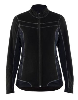 Afbeeldingen van BLÅKLÄDER Microfleecevest dames 4924 zwart L