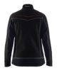 Afbeeldingen van BLÅKLÄDER Microfleecevest dames 4924 zwart/rood S