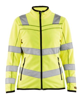 Afbeeldingen van BLÅKLÄDER Microfleecevest dames 4966 High Vis geel 2XL