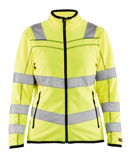 Afbeeldingen van BLÅKLÄDER Microfleecevest dames 4966 High Vis geel 2XL