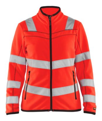 Afbeeldingen van BLÅKLÄDER Microfleecevest dames 4966 High Vis rood L