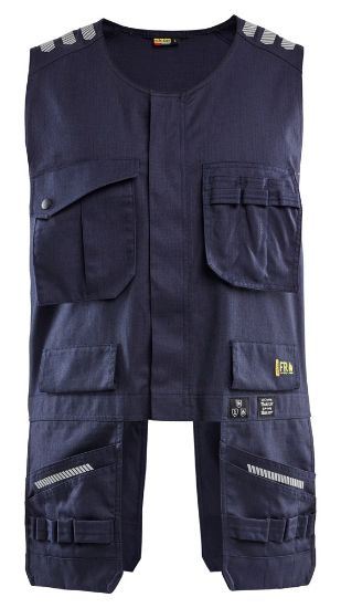 Afbeeldingen van BLÅKLÄDER Multinorm werkvest Inherent 3039 marineblauw 2XL