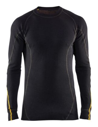 Afbeeldingen van BLÅKLÄDER Onderhemd vlamvertragend 68% merino 4794 zwart 4XL