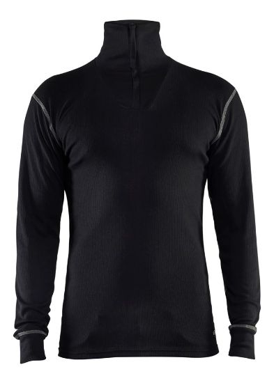 Afbeeldingen van BLÅKLÄDER Onderhemd vlamvertragend met halve rits 4898 zwart 2XL