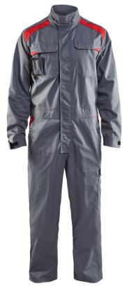 Afbeeldingen van BLÅKLÄDER Overall industrie 6054 grijs/rood C58