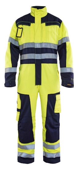 Afbeeldingen van BLÅKLÄDER Overall Multinorm 6378 High Vis geel/marineblauw C60