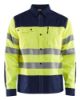 Afbeeldingen van BLÅKLÄDER Overhemd 3255 High Vis geel/marineblauw S