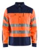 Afbeeldingen van BLÅKLÄDER Overhemd 3255 High Vis oranje/marineblauw S