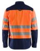 Afbeeldingen van BLÅKLÄDER Overhemd 3255 High Vis oranje/marineblauw S