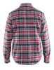 Afbeeldingen van BLÅKLÄDER Overhemd dames flanel 3209 marineblauw rood 3XL