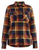 Afbeeldingen van BLÅKLÄDER Overhemd dames flanel 3218 gebrand rood/donker marineblauw XL